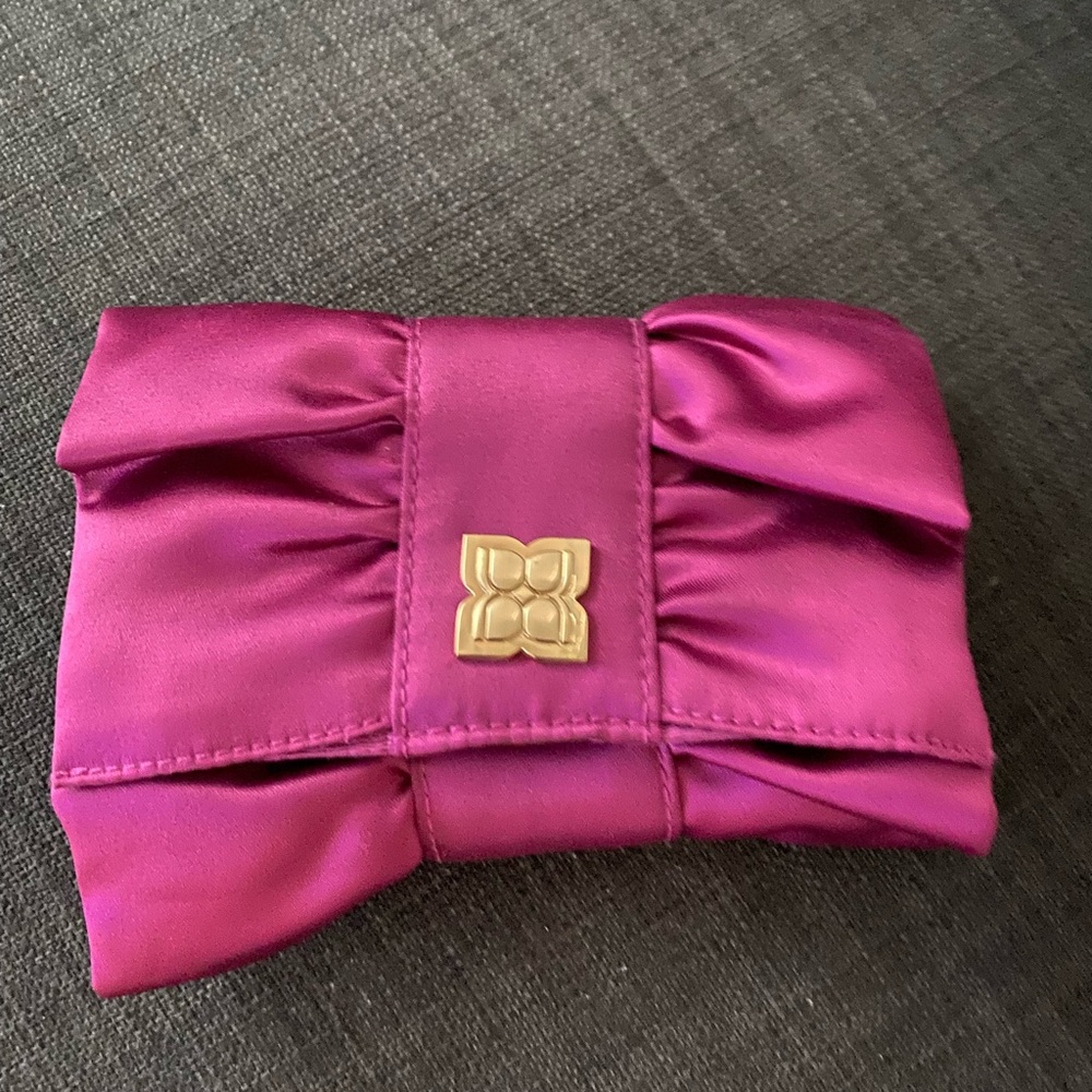 BCBG Maxazria mini bow bag fuschia